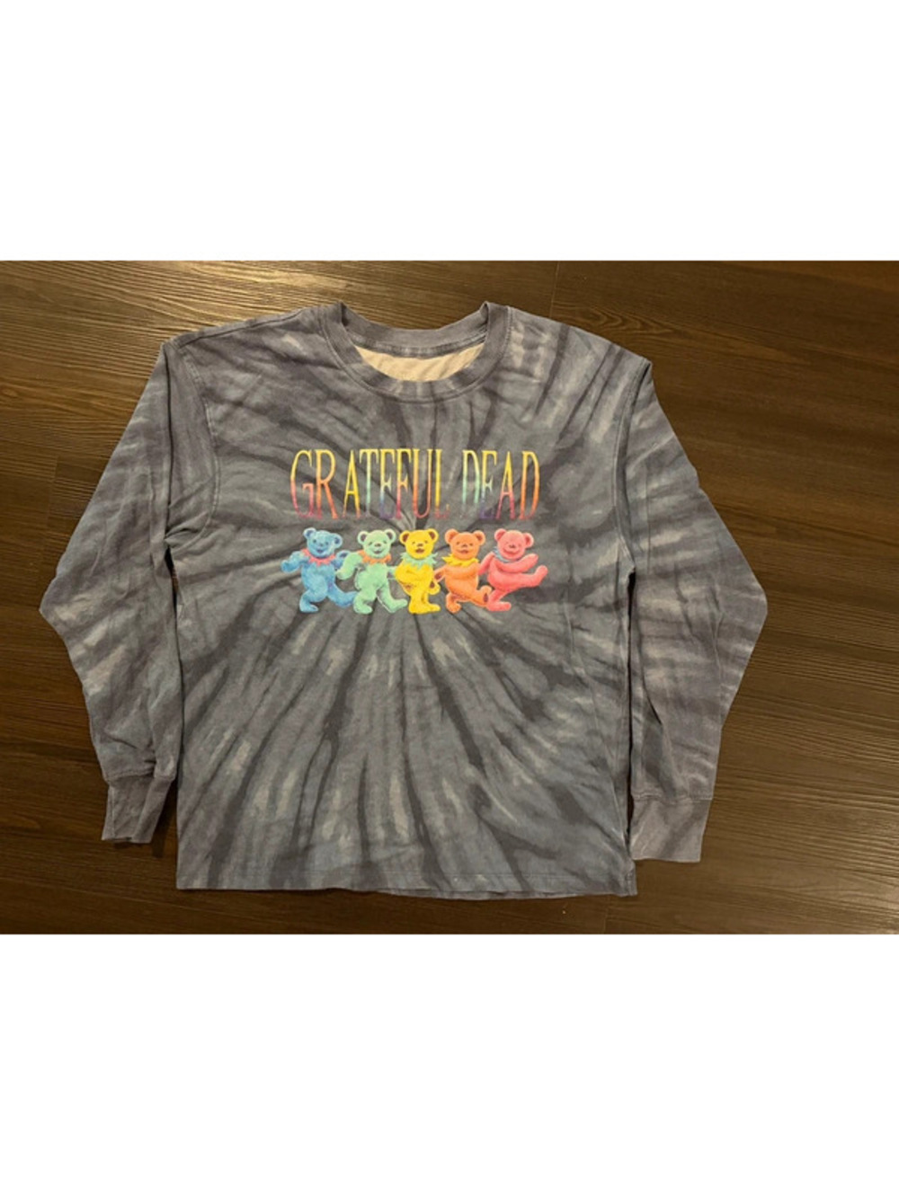 Grateful Dead tye dye long sleeve shirt gray small